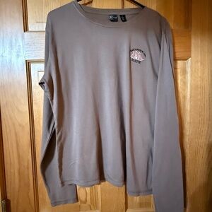 Gildan Brown Long Sleeve Tee